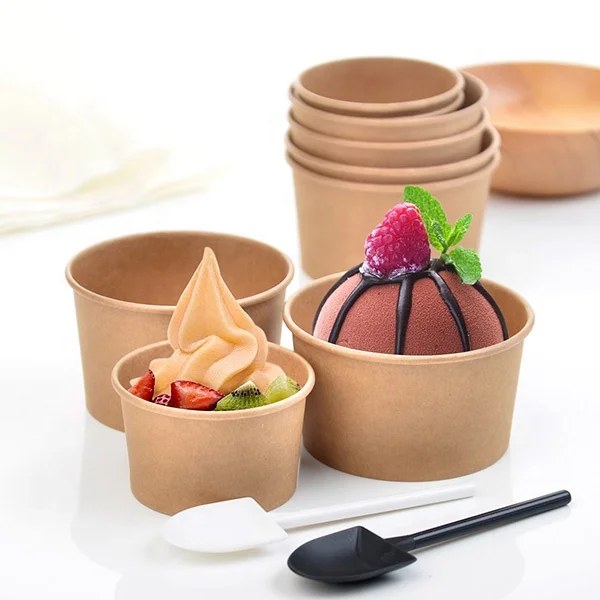 8 oz 240ml disposable paper bowl can be served with soup cover bowl small bowl ice cream ice cream paper cup