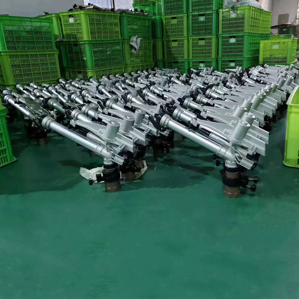 factory price pistola de riego Hot Sale Al Alloy and Brass 1.5' Female BSP 360 Gear drive Big Rain Gun Sprinkler