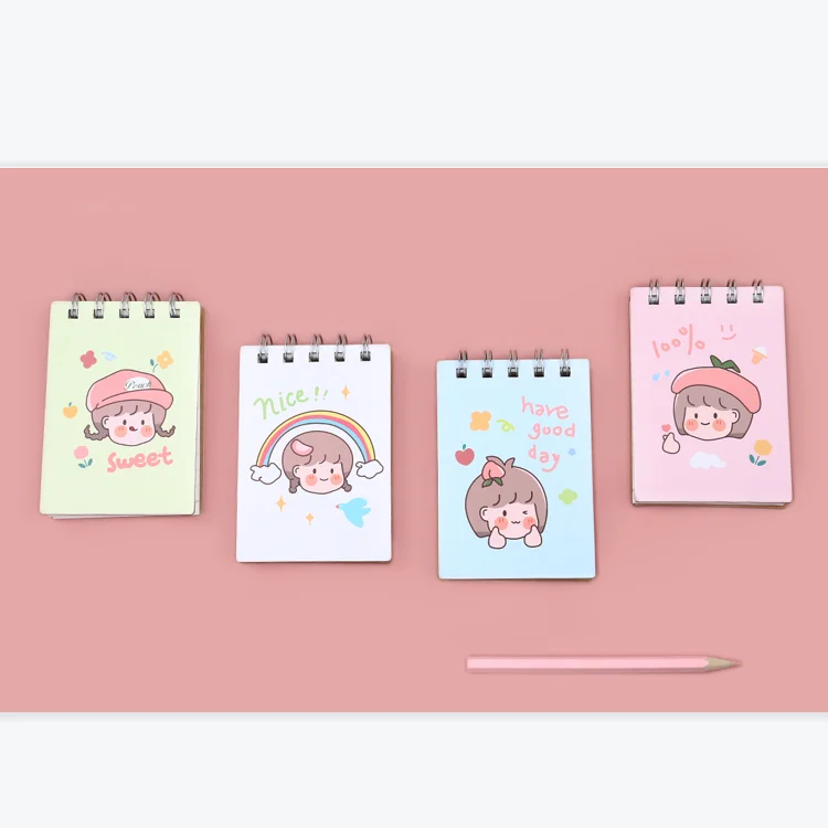 A7 Cartoon Bunny Rabbit Fashion Stationery Spiral Notebook