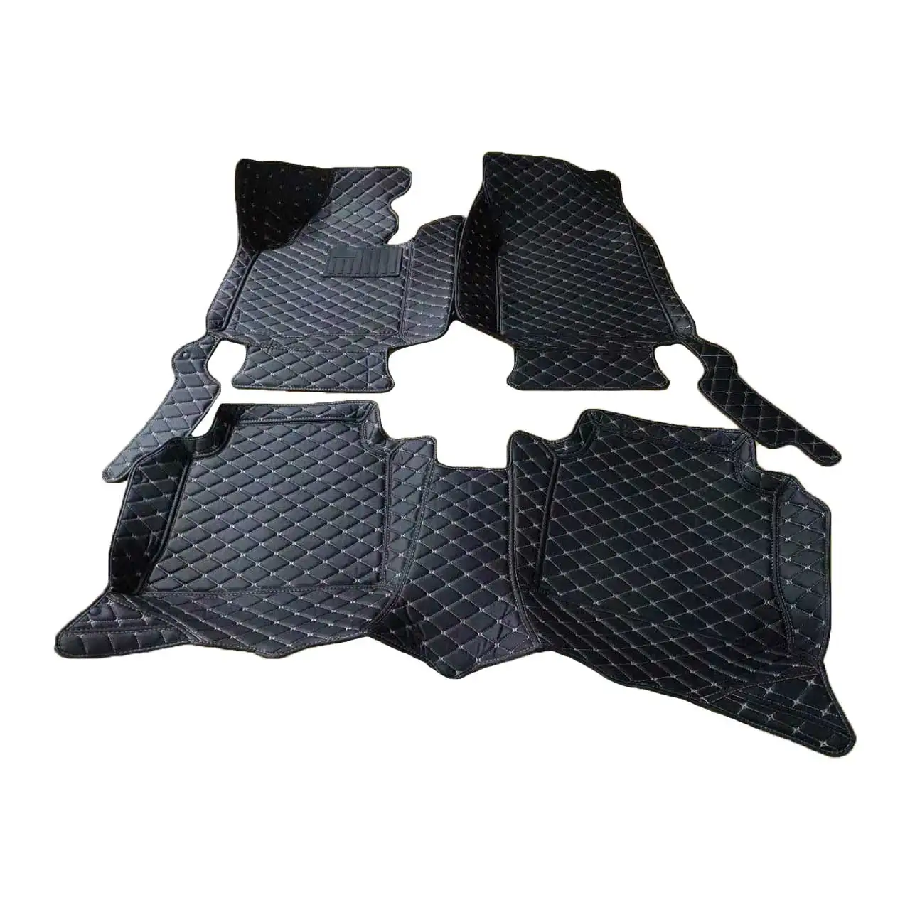 Waterproof full set car floor carpets all season protection leather car mats for hyundai sonata