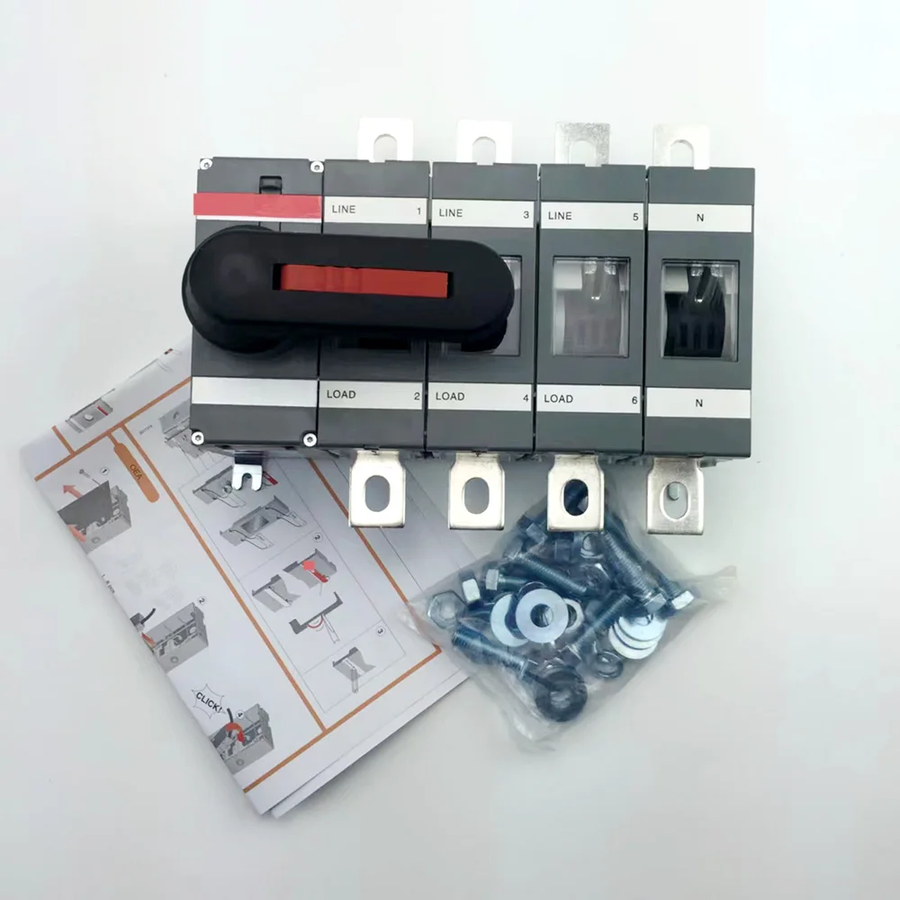 Modular disconnector 250A load break Switch for Generator OT manual  isolating Switch fuse disconnector