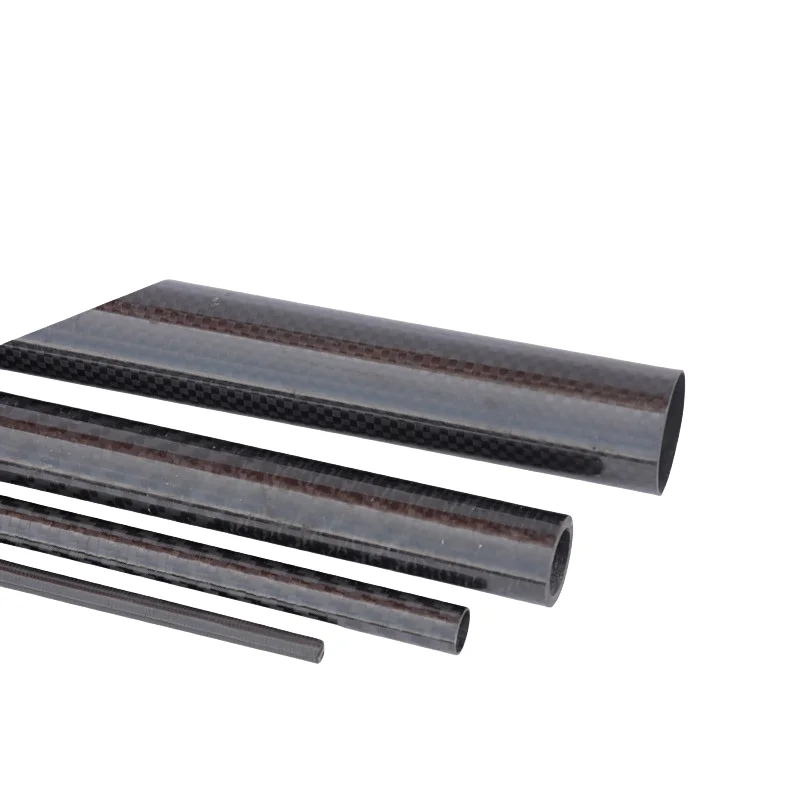 Подгонянная труба из углеродного волокна 3K 30 мм 40 круглая композитная трубка