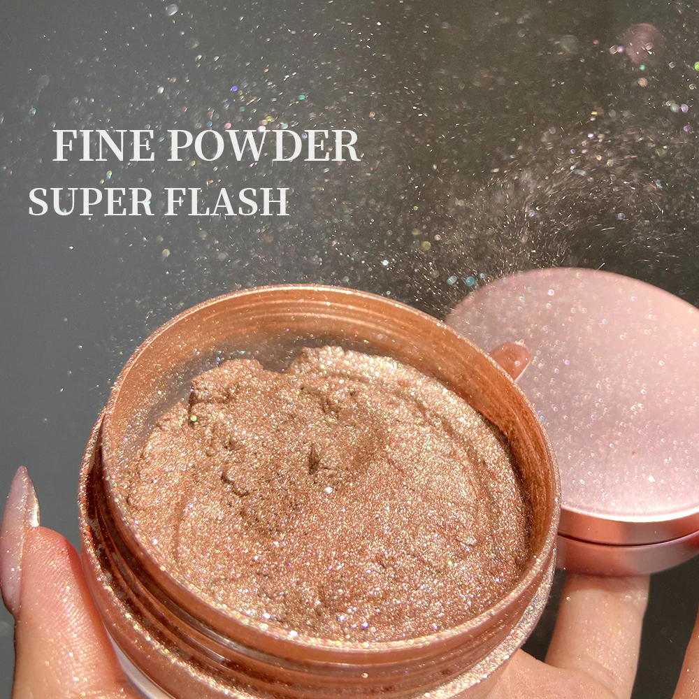 Private label cosmetics Long lasting high pigment lose highlighter powder with custom logo