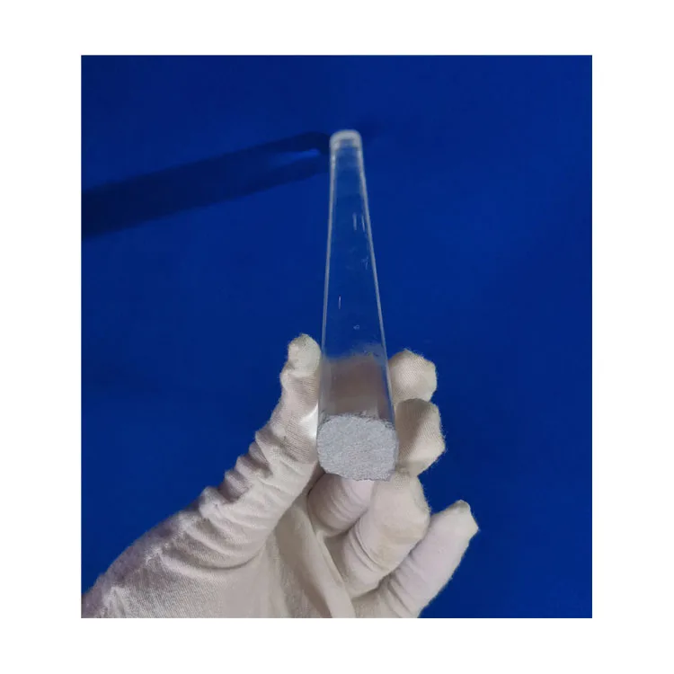 Индивидуальные кристаллы плавления высокой чистоты кремнезема Плавленая прозрачный кварцевый стержень