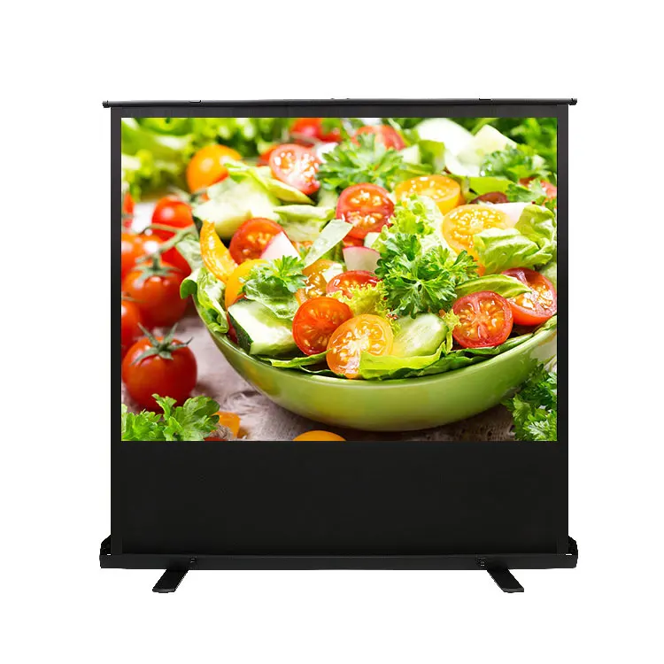 60inch to 100inch Ultra-Portable Pull-Up Projector Screens floor projection screen