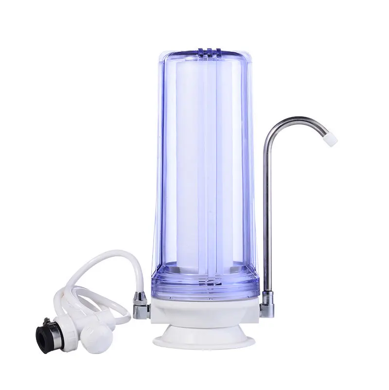 10 Inch Clear Housing Commercial Household Single Filter Housing One Stage Counter Top Water Filter for Drinking Water