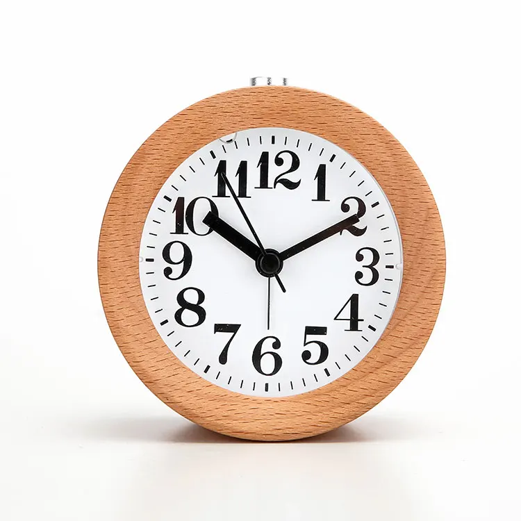 
Заводская поставка, деревянный бесшумный механизм, красивый детский ночник, Настольный будильник 