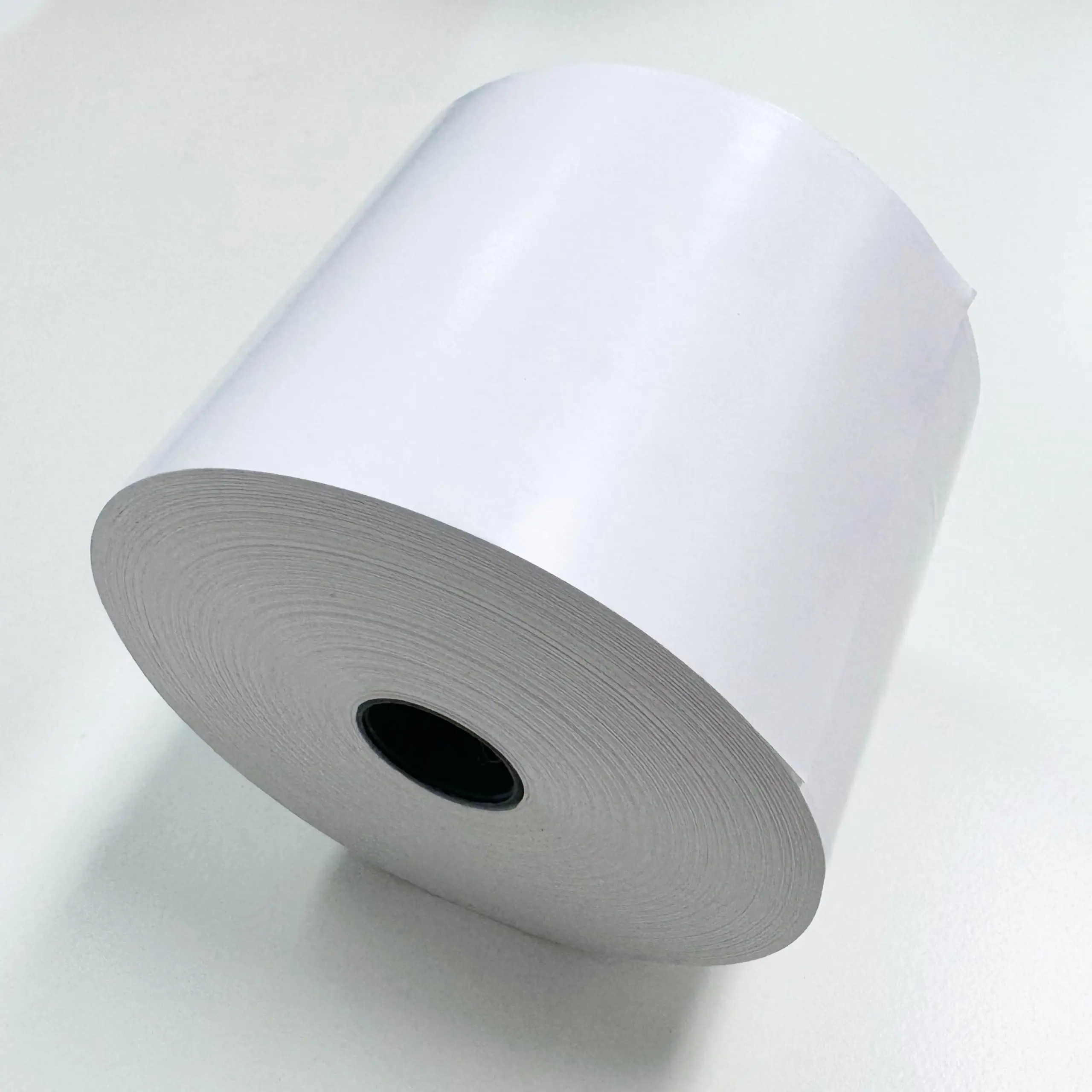 Direct Custom Paper Thermal Linerless Sticky Paper Roll Self Adhesive Label Roll Strong Adhesive Linerless Price Tag