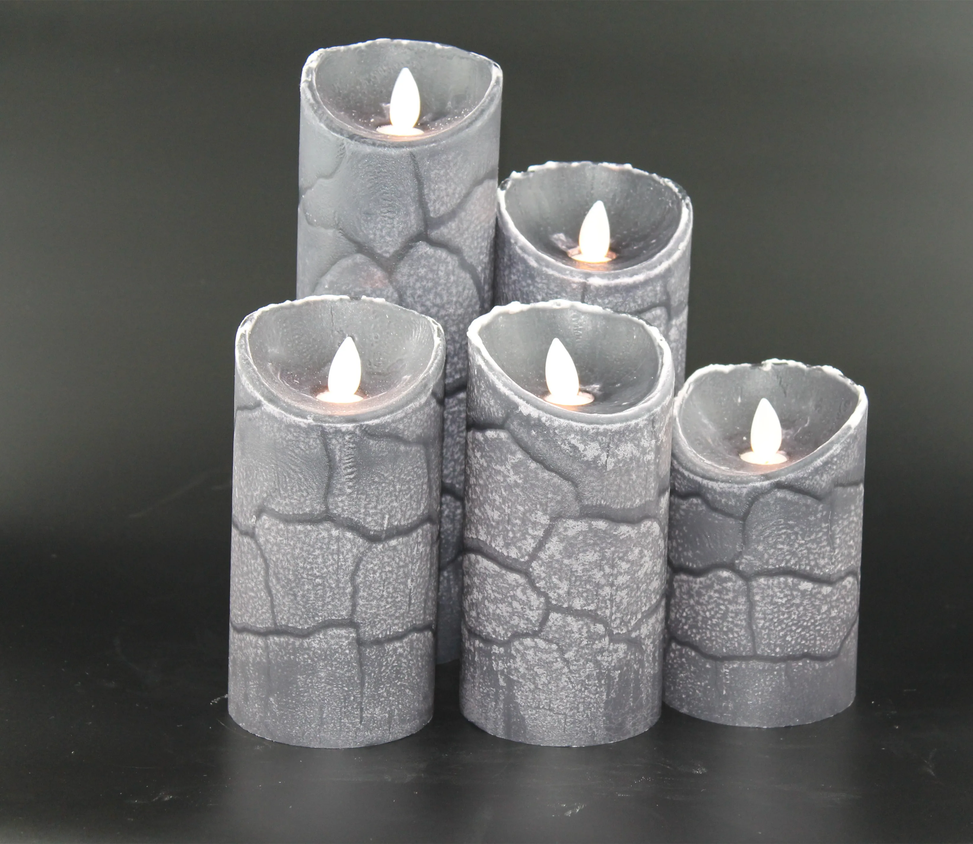 led  dancing cylindrical  flameless  candle For home decorations, birthday parties