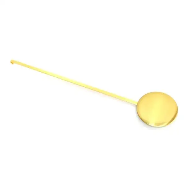 Metal Movement Mechanism Part for DIY Repair Golden 15g 22cm Length Wall Clock Pendulum Bob
