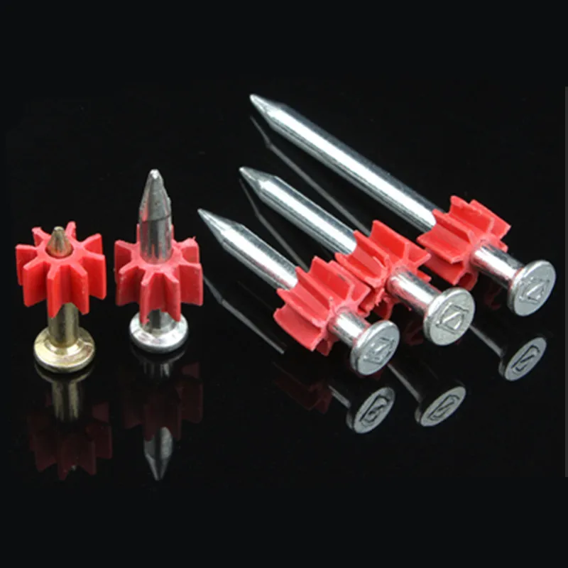 Hardware Fastener Iron Lengthen Cement steel nails with ring wall shooting pin woodworking floor nail skjut spik