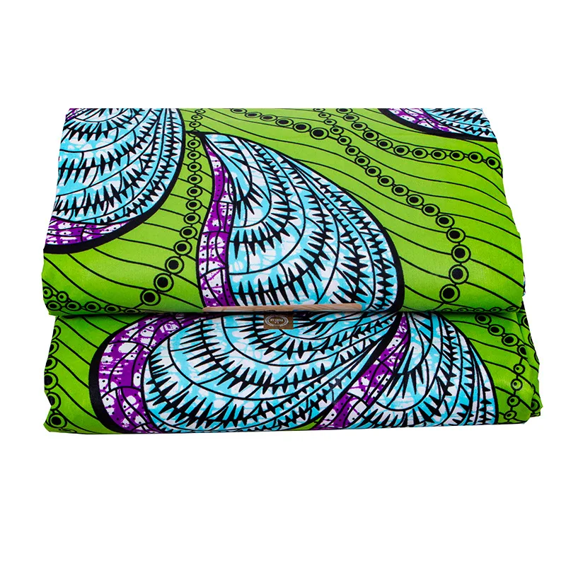 Wholesale African Ankara Wax Block Polyester Printed Fabric African Wax Print Ankara Holland Fabric