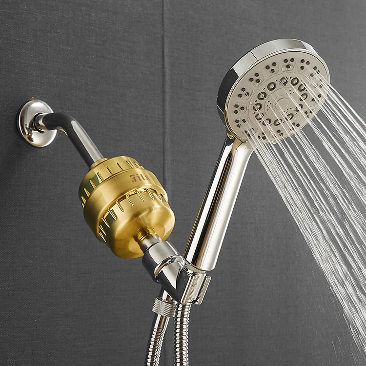 Wholesale ABS household shower filter 15 grade showerhead filter for hard water