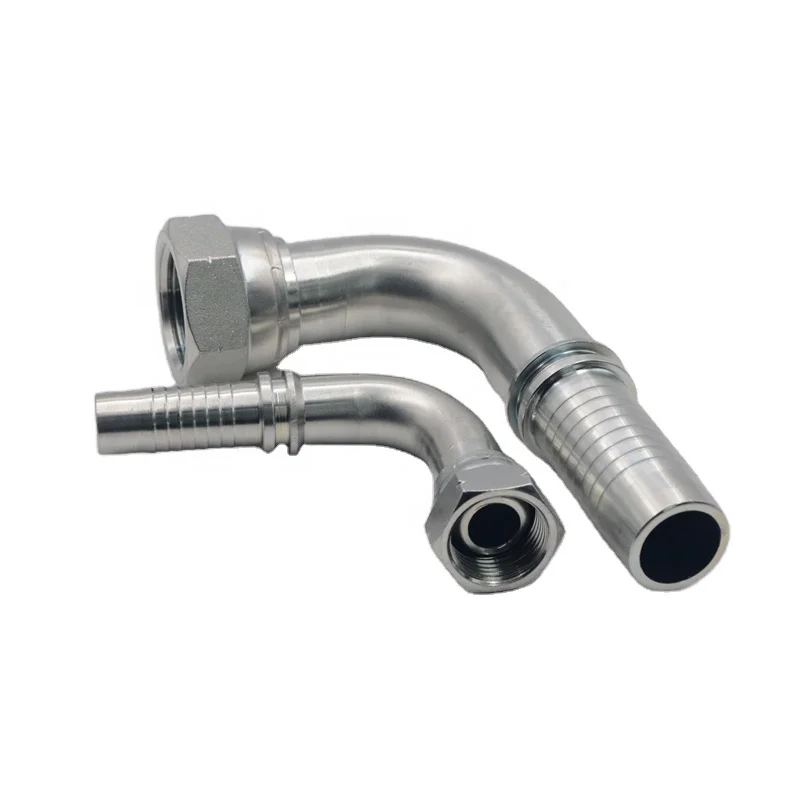 crimp style female bsp thread hydraulic hose fittings connections for pressing