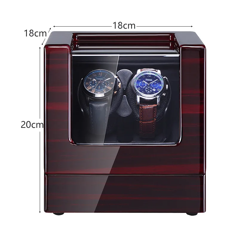 2023 Luxury Display Wood Watch Box Portable Single Watch Winder Rotating Watch Box for Sale