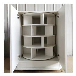 wood grain melamine particleboard medium density fibreboard wholesale round revolving belt door shoe Cabinet