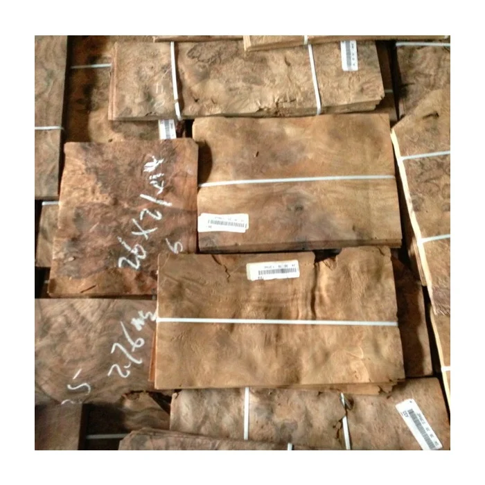 B Grade American Walnut Burl Face Veneer for Decoration