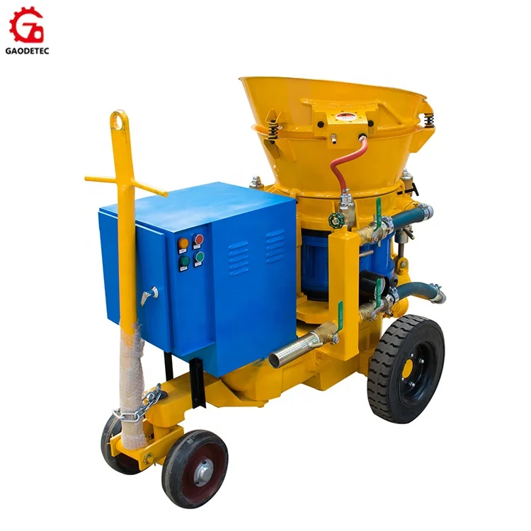 5m3/h steel rotor plate electric dry concrete spraying shotcrete machine price