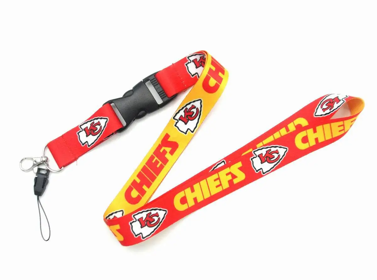 Wholesale NFL American Football Team Lanyards Chest Card Phone Neck Sling Strap Lengthen Buckle NFL Lanyard