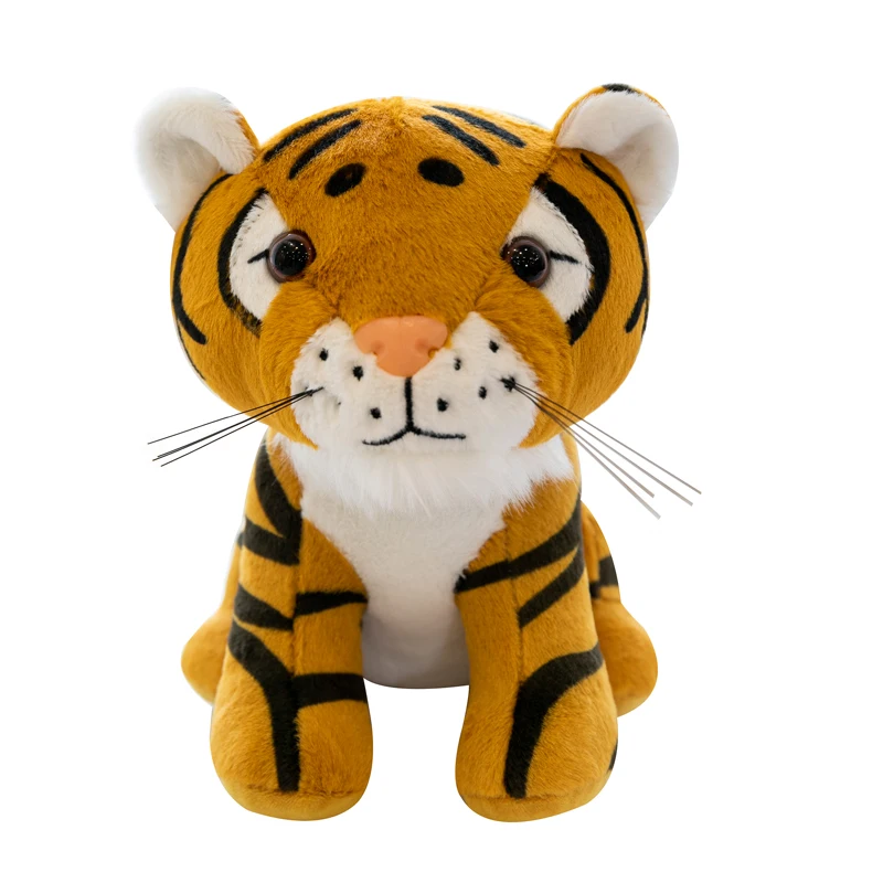 plush Toy Stuffed tiger leopard lion animal toys For Kids Christmas Simulationgifts