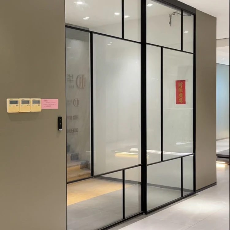 HDSAFE glass sliding door touch button remote control automatic glass door sensor modern electric automatic sliding door system