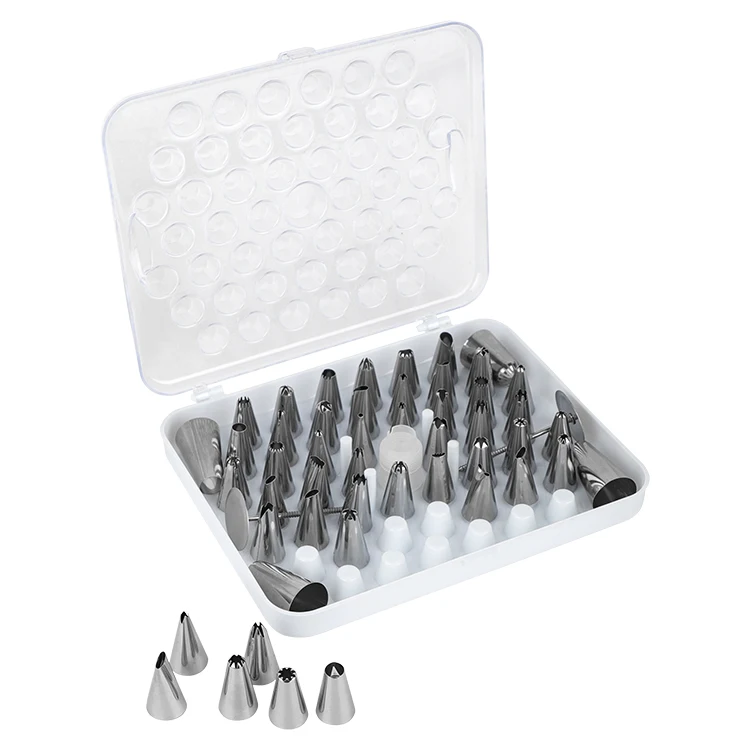 Stainless Steel DIY Icing Nozzle Tool Piping Tip Cake Decorating Kits Piping Nozzles Set