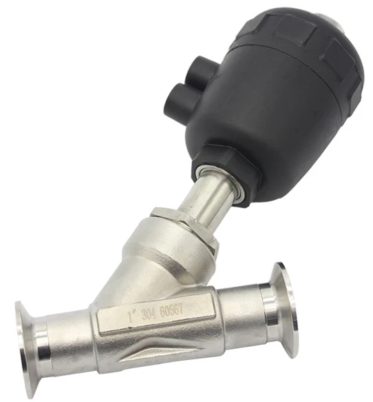 Wenzhou sanitary pneumatic regulating actuator control air spring actuated air operated angle seat valve