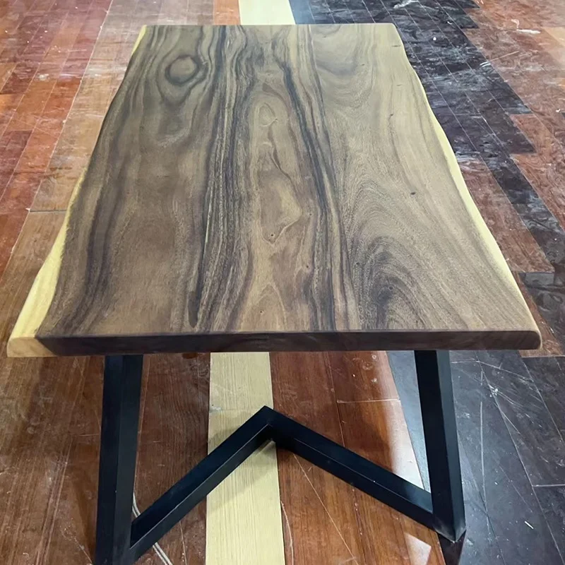 South American Walnut 74*25 inch Solid Hardwood Table Tops Modern Contemporary Design Custom Kitchen Countertop