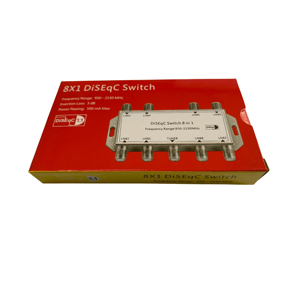 8X1 DiSEqC переключатель 950 2150 МГц 8 в 1 ТВ спутниковый сигнал DISEQC LNB приемник