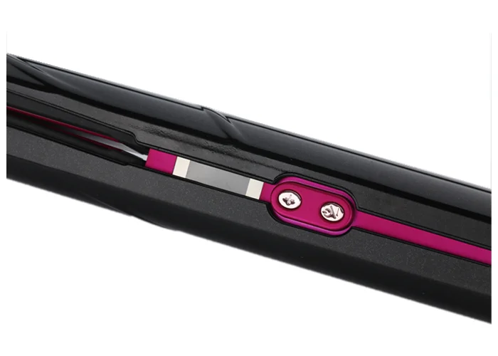 Профессиональный салон красоты для укладки волос Curl металлическая тату-машинка черный вращающийся волосы щипцы завивки выпрямитель и бигуди 2 в 1