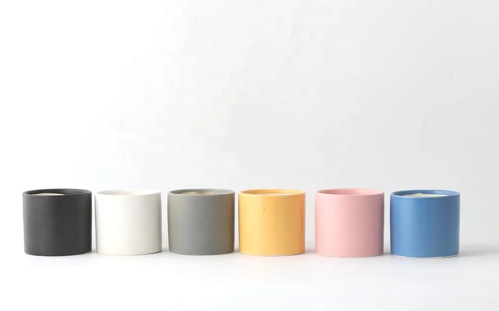 
Explosion Ceramic Flower Pot Mini Simple Succulent Flower Pot Creative Color Plant Container 