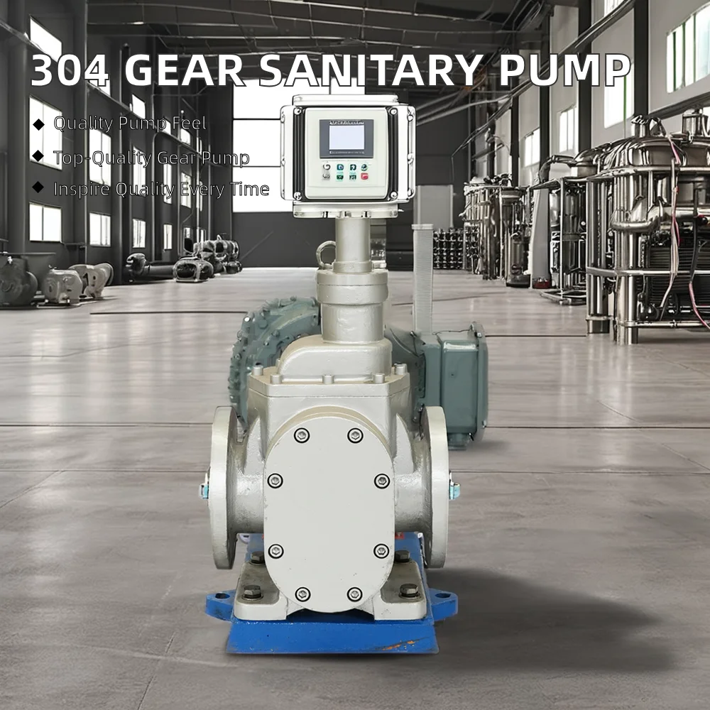 Electric Stainless Steel 304 Rotary Lobe Pump Low Sanitary Gear Pump Marine Wastewater Treatment OEM Customizable Vacuum