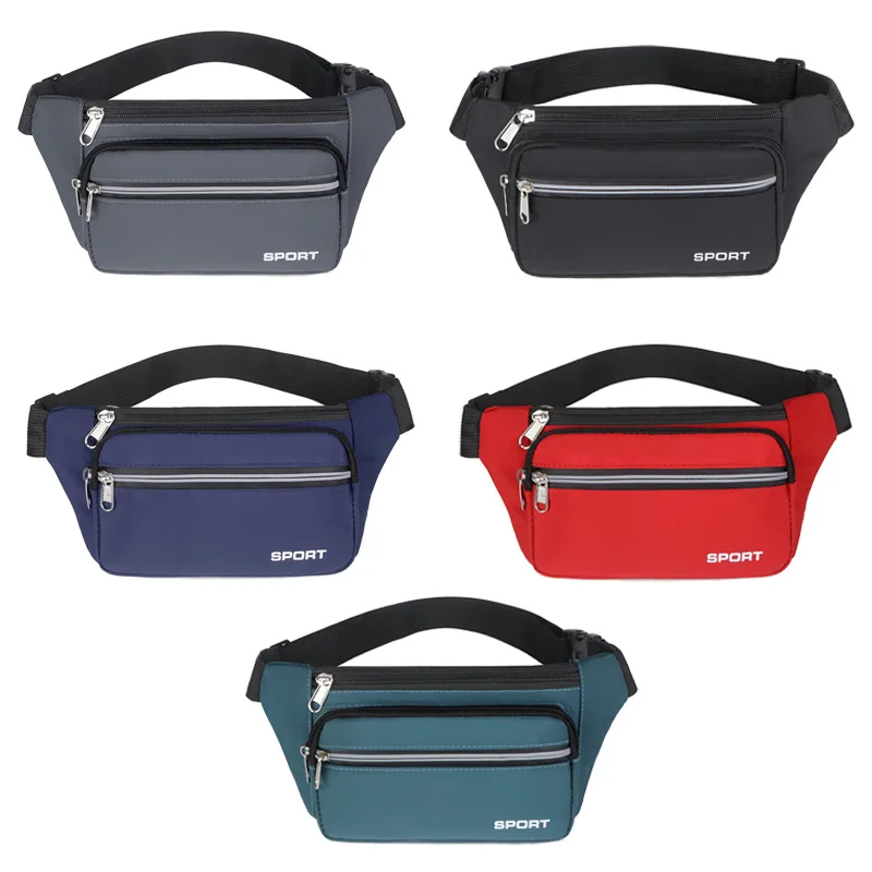 New Waist Bag Fanny Pack Fashion Waterproof Chest Pack Outdoor Sports Crossbody Bag Pouch Coin Purse Casual Travel Male Belt Bag