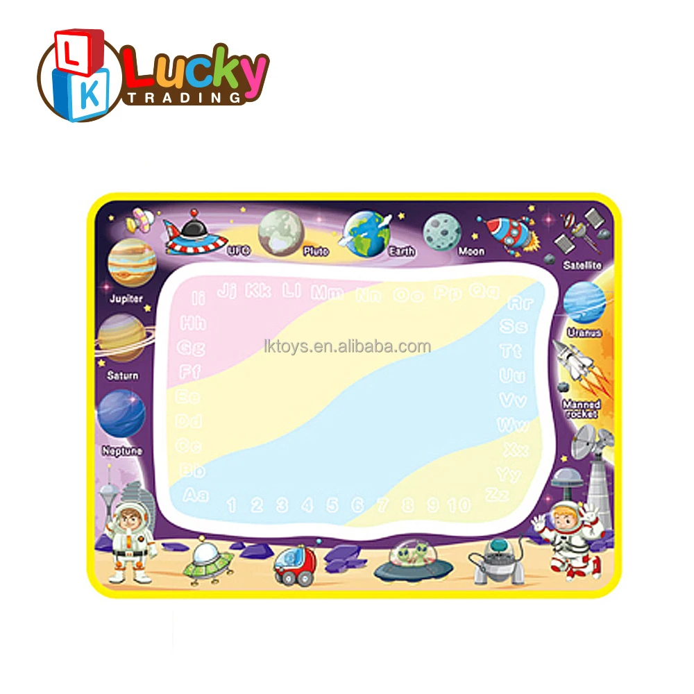 Lucky Toys Kids Painting Writing Color Doodle Drawing Mat Toy Bring Magic Pens Educational Toys