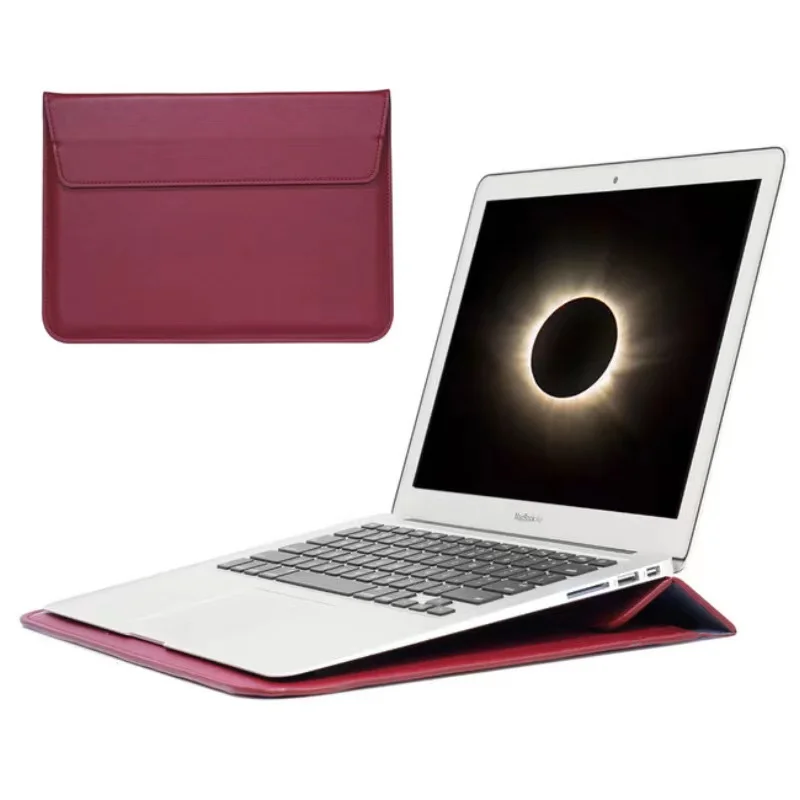 Горячая продажа PU кожаный чехол для ноутбука сумка Macbook M1 Air Pro Retina 13 14 15 дюймов Сумка с