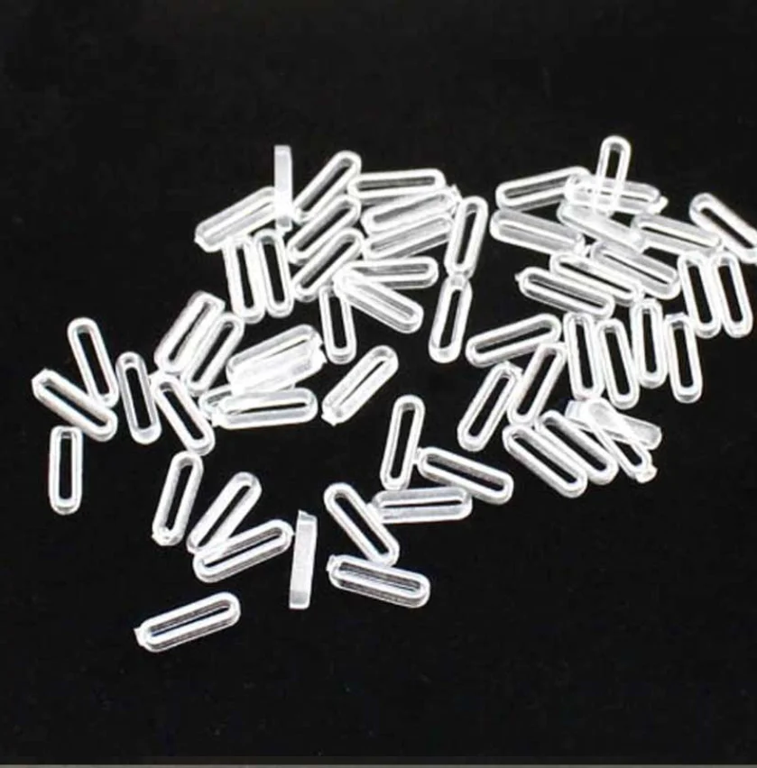 100pcs/lotJewelry Making 8mm 10mm Slide Letter Wristband DIY BOSHI Jewelry Accessories Slide Charms Rubber Stopper For Bracelet