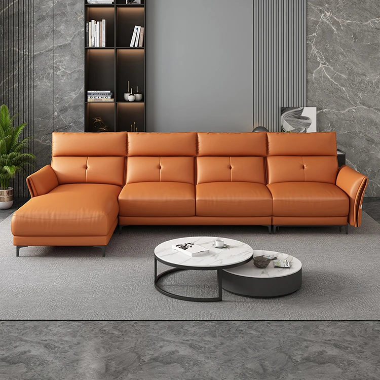 Modern 3 Seater Sofa Set Pvc Leather Electric Leather Recliner Sofa For Living Room