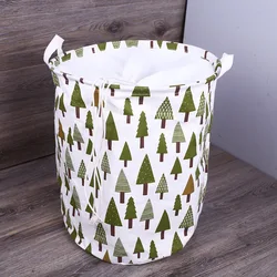 Wholesale  Laundry Basket Hamper Cotton Fabric Laundry  Nursery Toy  Storage Basket for Clothes Storage