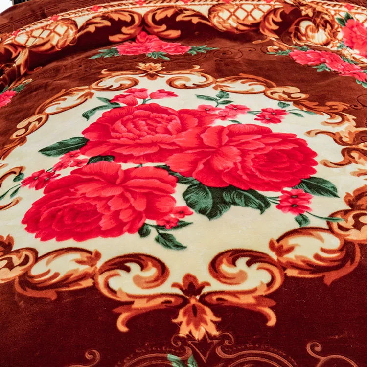 STOCK !! Wholesale korean Mink Blankets 2ply Big Size Embossed 8kg Mora Raschel Blanket For Bahrain Market