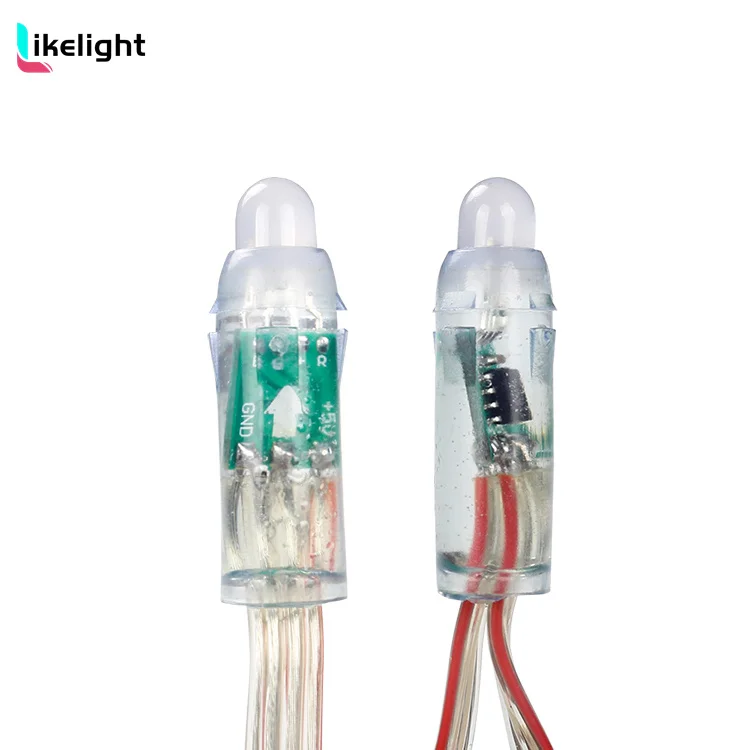 WS2811 RGB Полноцветный 12 мм светодиодный пиксельный модуль 5 В для наружного и внутреннего использования