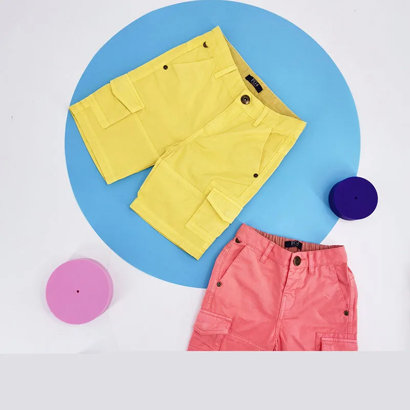 
Kids manufacturer medium high quality cotton twill garment dye chino casual short 