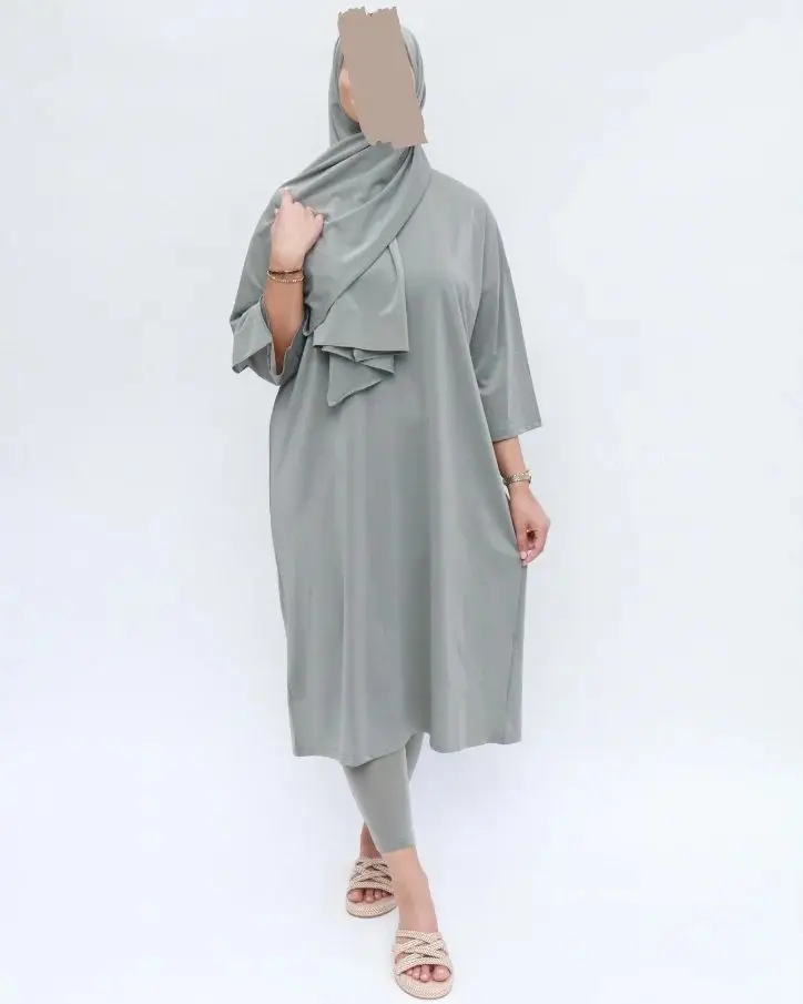Modest Swimsuit Oversize Custom Burkini Low MOQ High Quality Clothing Designs Muslim Swimwear