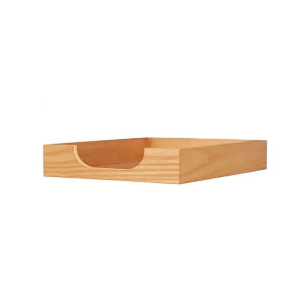 Home Storage Wood Letter Tray Desk Paper Tray Wooden Files Tray for Office