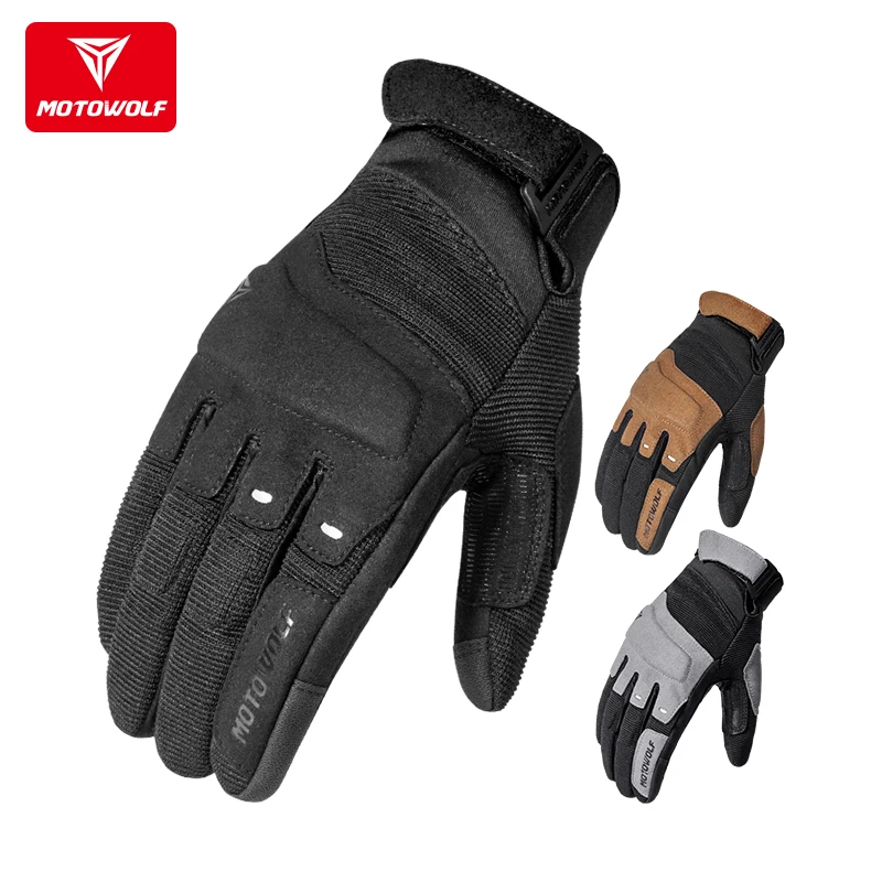 MOTOWOLF EVA material Slow down vibration and sunscreen motorcycle gloves racing