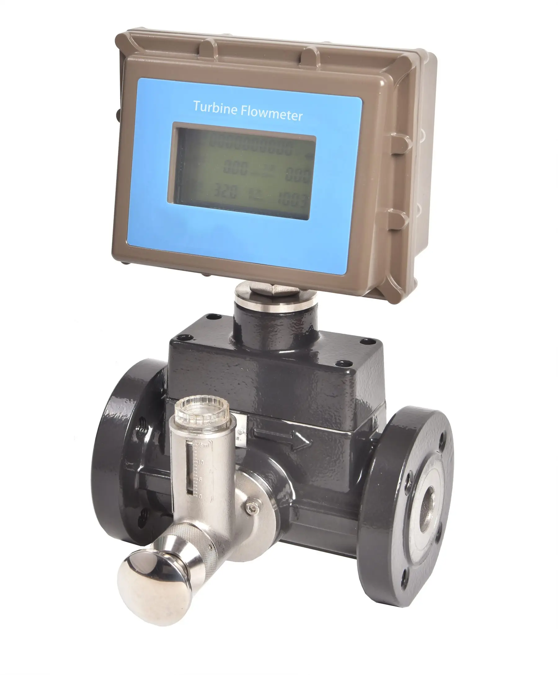 High Accuracy Stainless steel DN150 Gas Turbine Flowmeter Cast aluminium air flowmeter made in China