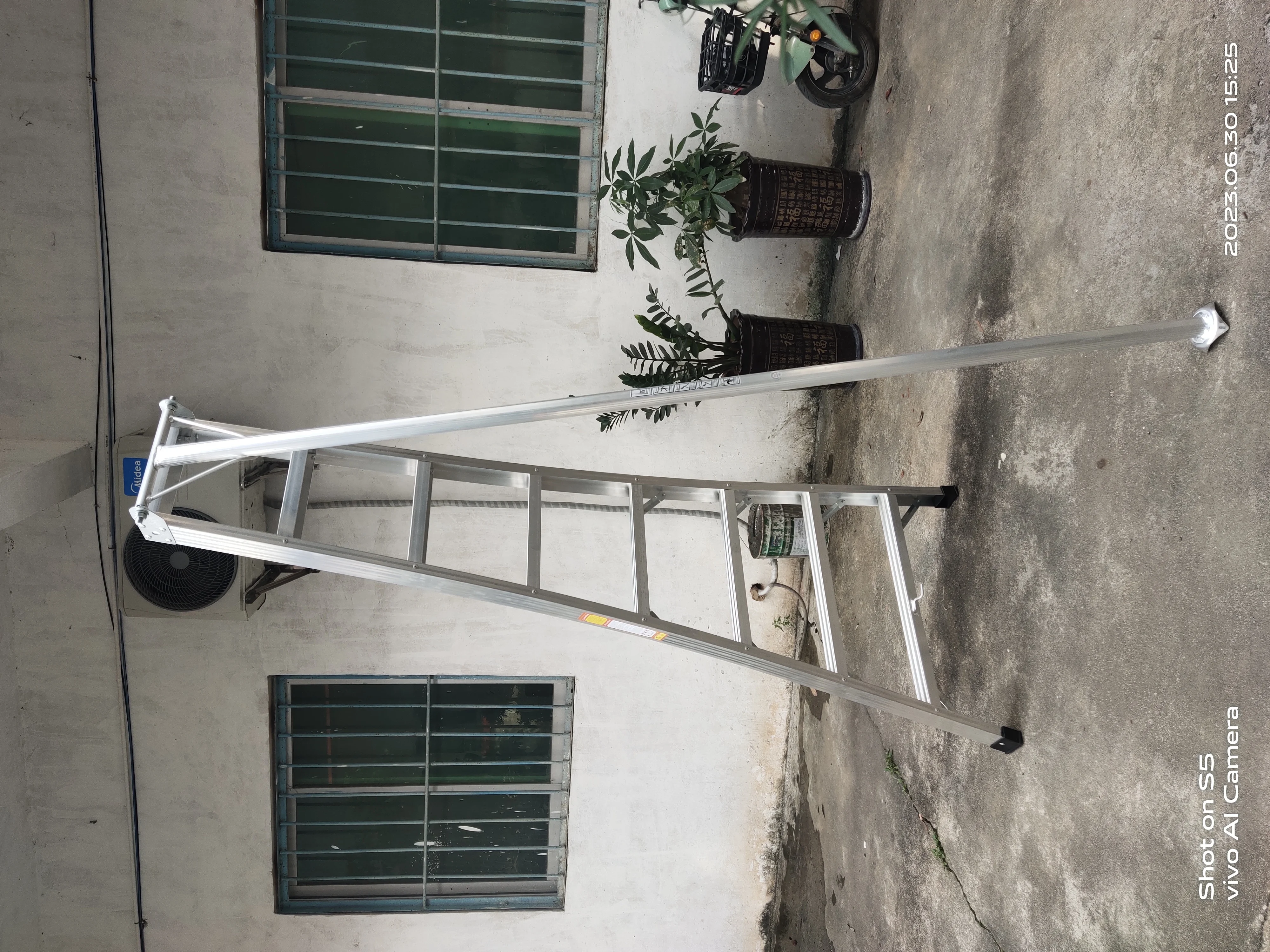 Multi purpose aluminium step orchard position ladder adjustable agricultural ladder