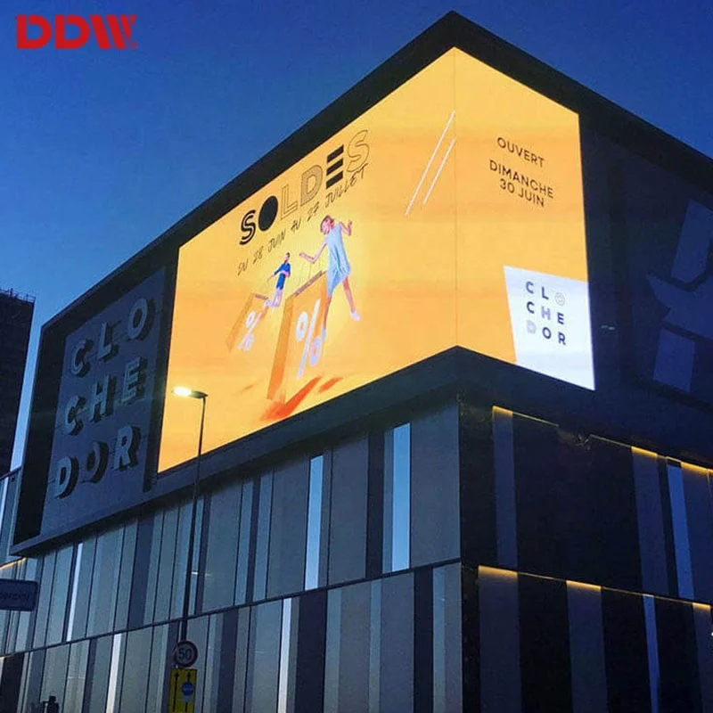 Customized L-Style Right Angle Aluminum Cabinet HD Full Color Display Panel Outdoor P5 P6 P8 P10 Waterproof LED Screen