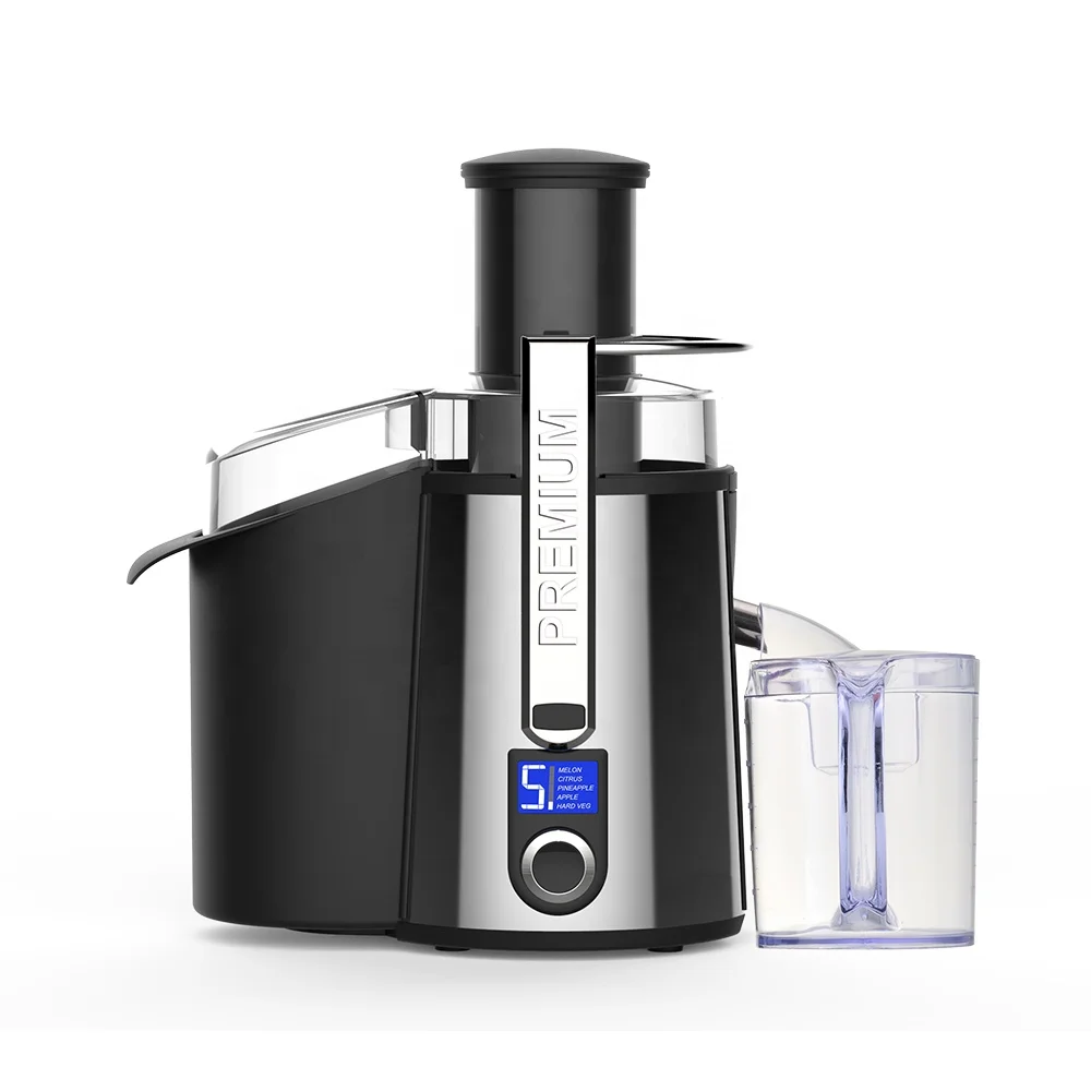 High quality large capacity 5 speed control juicer filter machine with big mouth juicer