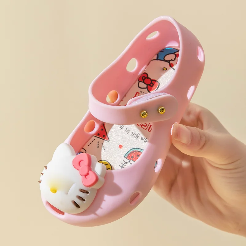 2024 Hot Selling New Children Cartoon Shoes Cute Pattern Girls Sandals Mary Jane Princess Beach Shoes
