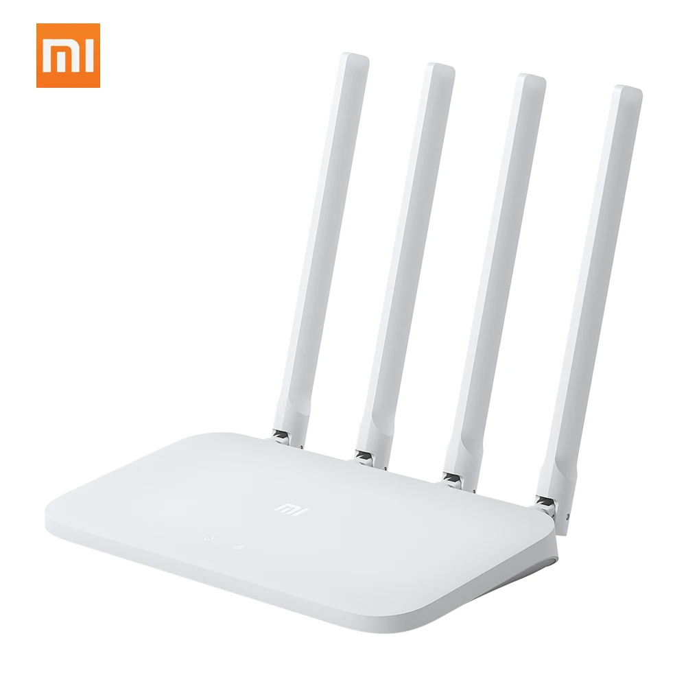
Xiao mi WIFI Router 4C Router APP Control 64 RAM 802.11 b / g / n 2.4G 300Mbps 4 antennas wireless routers repeater for home 